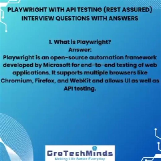 Top 10 Playwright + Rest Assured Interview Questions & Answers | API Testing for QA & SDET