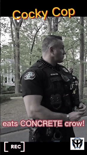 COCKY cop eats CONCRETE CROW!! First amendment audit 2023 #firstamendmentaudit #proveallthingsaudits