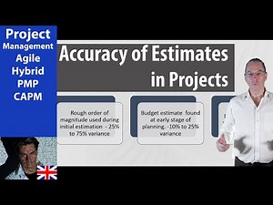 #56 Accuracy of Estimates in Projects ● Budget ● Costs Management ● PMP CAPM