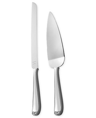 Vera Wang Wedgwood Infinity Cake Knife & Server - Macy's