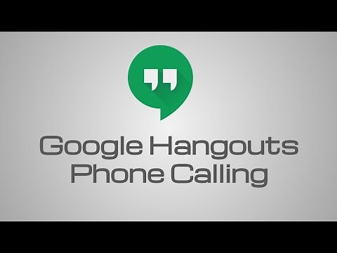 Google Hangouts: Make a Phone Call