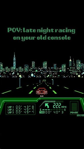 POV: late night racing on your old console #chiptune #8bit #8bitmusic #retrowave #80svibes