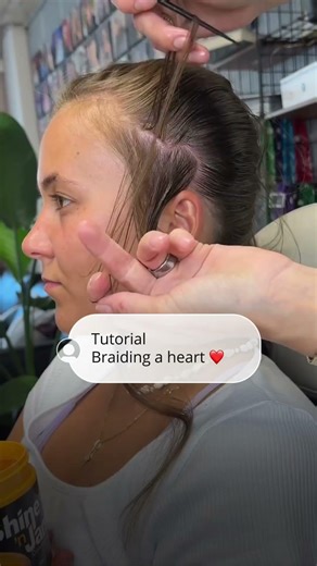 Easy heart braid tutorial #cornrows #braidedhair #cornrows #hairtutorial