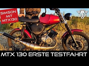 MTX 130 in der Simson S51 Die ersten Testläufe wir schauen was so geht !!!