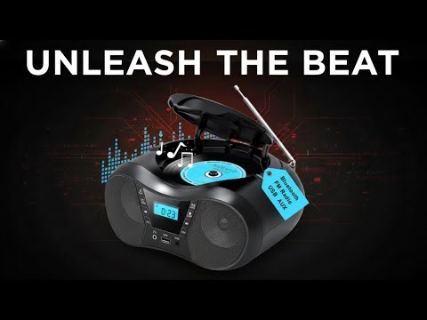 Greadio Boombox – Small Size, Big Features! CD, BT, FM, USB