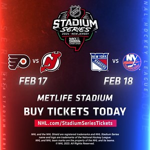 1K views · 47 reactions | The NHL Stadium Series is coming to MetLife Stadium on February 17 & 18, 2024!  Tickets on sale now!  https://bit.ly/NHLSS24 | MetLife Stadium | Facebook