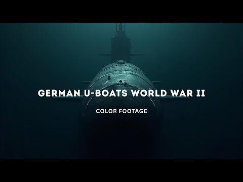 GERMAN U-BOATS WORLD WAR II. DECENT COLOR FOOTAGE