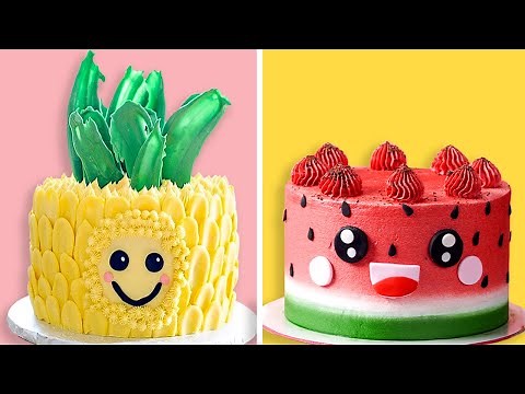 Creative and Easy Fruits Cake Decorating Ideas | Top Watermelon Cake Hacks