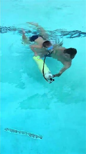 Dylan Scuba diving for the first time.