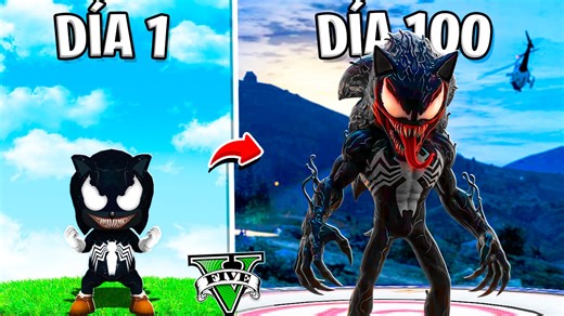 236K views · 7.4K reactions | SOBREVIVÍ 100 DÍAS como VENOM SONIC en GTA 5 !! (Sonic Movie mod) | León Picarón | Facebook