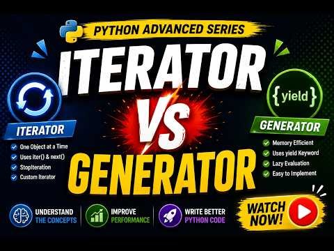 Iterators vs Generators: The Memory Saving Trick Every Python Dev Needs