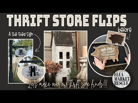 DIY THRIFT STORE HOME DECOR MAKEOVER FLIPS