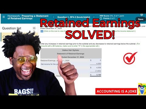 Financial Statements: Preparing a Statement for Retained Earnings - Walkthrough Problem