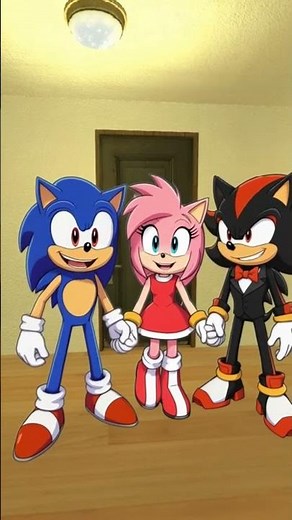WHO MAKES SONIC FAMILY LAUGH SO HARD WITH SHADOW SONIC AND AMY in GARRYS MOD