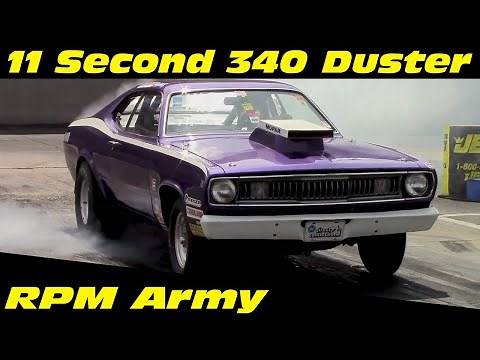 11 Second 340 Plymouth Duster Drag Racing