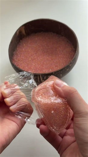 DIY Pink Mini Bead Shell Stress Ball | Squishy & Moldable ASMR Fidget