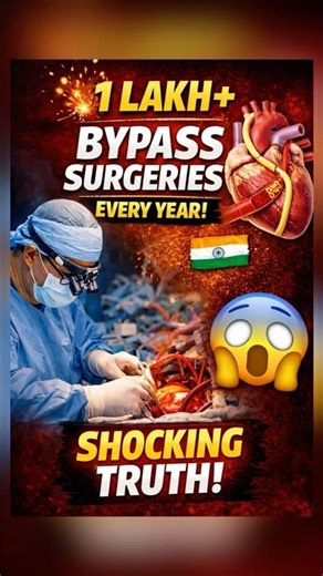 Heart Bypass Surgery Explained | India Heart Facts ❤️#india #heart #surgery