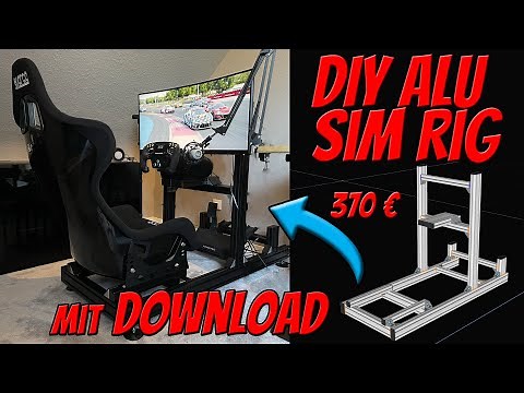 DIY Sim Rig individual plan and build cheap with monitor mount | Alu Profiles | Tutorial