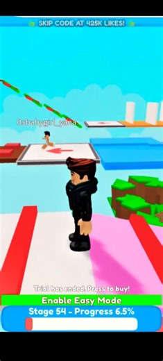 Roblox Obby Stage 54 😳 This Shouldn’t Exist! #ytshorts