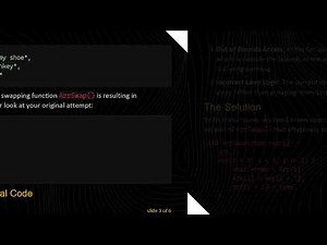 Swapping Elements in Array of Pointers