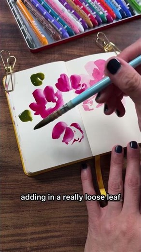 Day 1: Falling in love with watercolor with florals