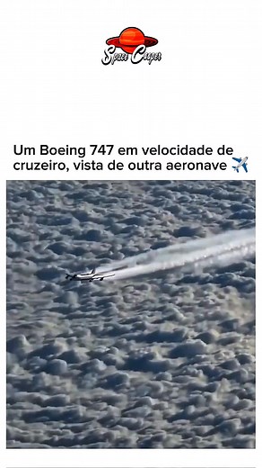 17K views · 166 reactions | Imagem de um Boeing 747 em velocidade de cruzeiro, vista de outra aeronave ✈️❤️ | Space Cooper | Facebook