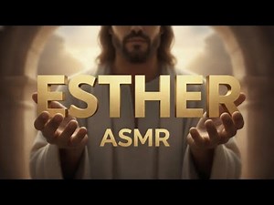 ASMR Whispered Bible Reading | Esther | With Rain Sounds For Sleep | Rest In God's Word
