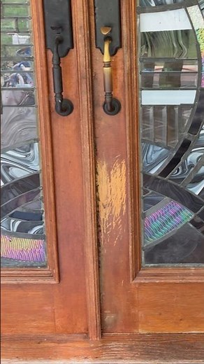 Double Front Door Refinishing in Dahlonega, GA | Repairing Dog Scratches & Sun Damage