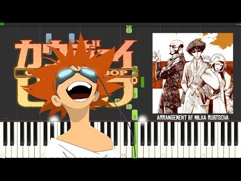 Cowboy Bebop OST - Space Lion | Yoko Kanno | Piano Cover + Synthesia Tutorial