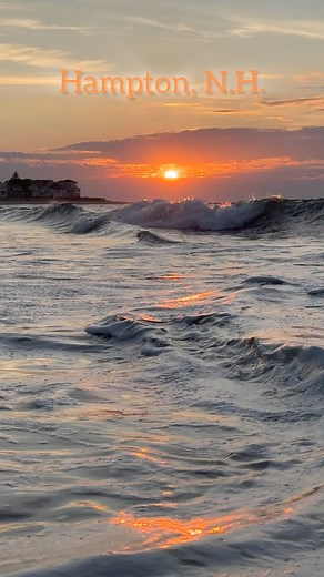 Gorgeous sunrise beach style in Hampton, New Hampshire #beachsunrise #nhseacoast #hamptonnh | Stephen Rideout