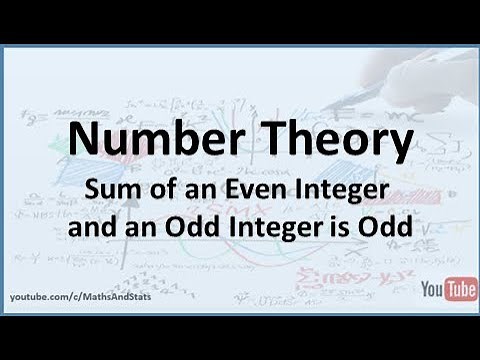 Number Theory: The sum of an Even number with Odd number is Odd