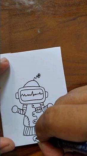 doodle art robot #drawing #doodleart #fyp #vídeoviral #art #doodleeasy #doodlearttutorial #mrdoodle
