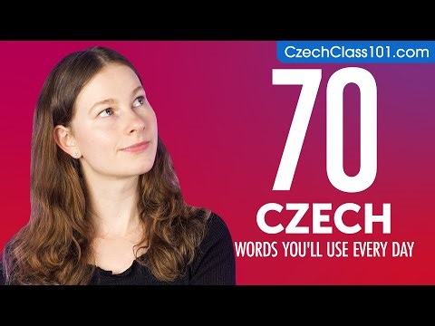 70 Czech Words You'll Use Every Day - Basic Vocabulary #47