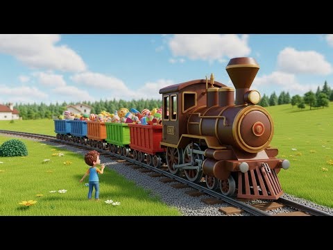 Learn Colors with Trains and Tracks | Fun Color Song and Kids Learning Collection