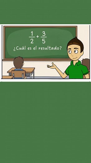 Suma de Fracciones: 1/2 3/5 Fácil