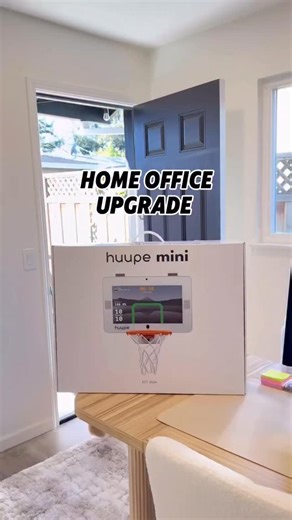 Upgrade your home office with the huupe mini 🏀 #basketball #hoops #bball #minihoops #basketballhoop #hoopers #basketballhoop #minihoop #nba | huupe