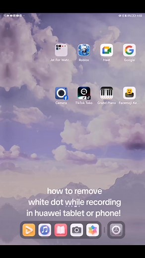 How to Remove White Dot in Huawei Screen Recording