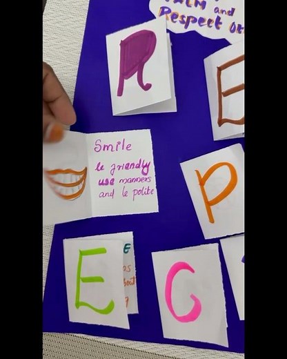 Respect poster simple for kids school work assignment