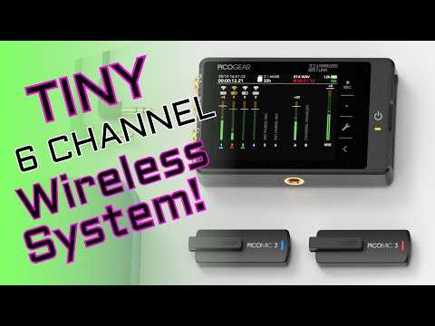 PicoRecorder - 6 channel 32-bit float wireless receiver, recorder, mixer, and timecode generator