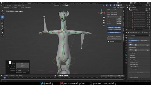 18.[Addon] Blender to UE4 Rig Any character wth the Mannequin skeleton