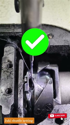 juki machine shuttle setting #shorts #sewing #stitch #sewingtool