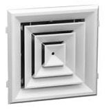 Aircraft V12124 12 x 12 inch 4-Way Square Ceiling Diffuser