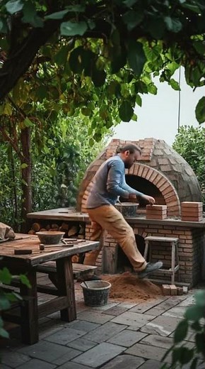 Building a Backyard Brick Pizza Oven!🍕🔥