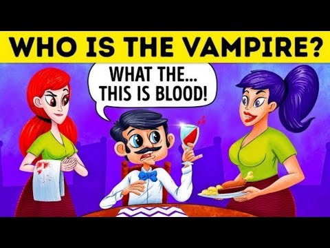 Who Is The Vampire?😈 Only A Genius Can Find The Vampire
