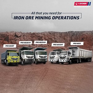2.3K views · 162 reactions | Powerful. Robust. Efficient. The new range of Eicher BSVI Heavy Duty Tippers along with customized site services is your perfect partner when it comes to high demanding applications like Iron Ore Mining. Visit: https://bit.ly/3bafBcA #EicherBSVI #EUTECH6 #HCVTrucks #EicherTrucksAndBuses #TrustTheExperts | Eicher Trucks and Buses | Facebook