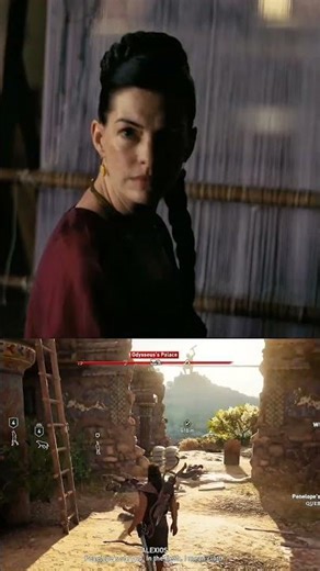 The Odyssey 🎬 vs AC odyssey 🎮 #gaming #assassinscreedodissey