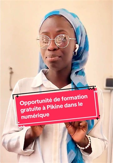 Opportunité de formation gratuite à Pikine dans le numérique