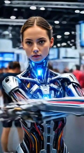 The girl robot can dance.😱😱#robot #ai #shorts #youtubeshorts