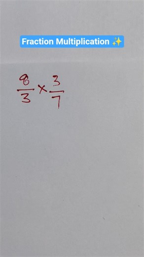 Maths Fraction Multiplication | Fraction Multiplication Tricks | #shorts #shivammaths #mathtricks