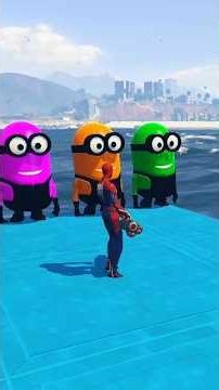 GTA 5 Epic Water Ragdolls | Spider-Man Jumps / Fails ep.17 #shorts